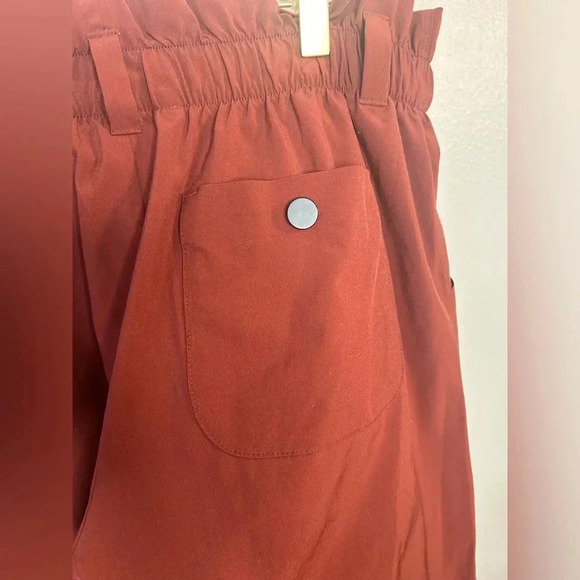 Athleta Skyline Pant in Cognac Rust  , Paperbag Tapered trouser pant size 4 - Picture 12 of 15